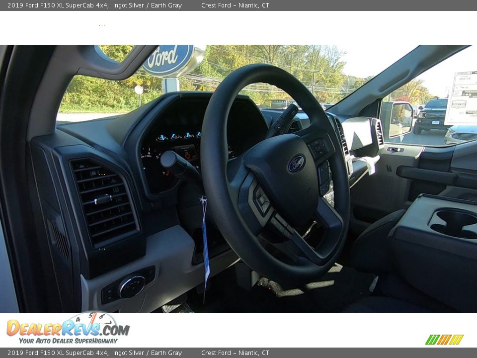 2019 Ford F150 XL SuperCab 4x4 Ingot Silver / Earth Gray Photo #10