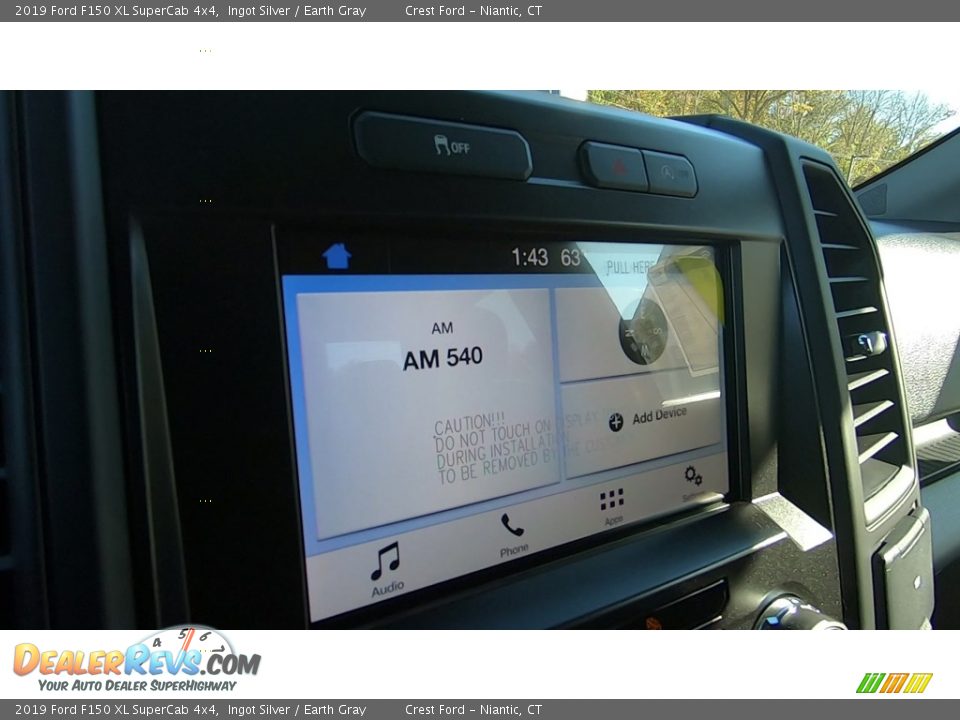 2019 Ford F150 XL SuperCab 4x4 Ingot Silver / Earth Gray Photo #14