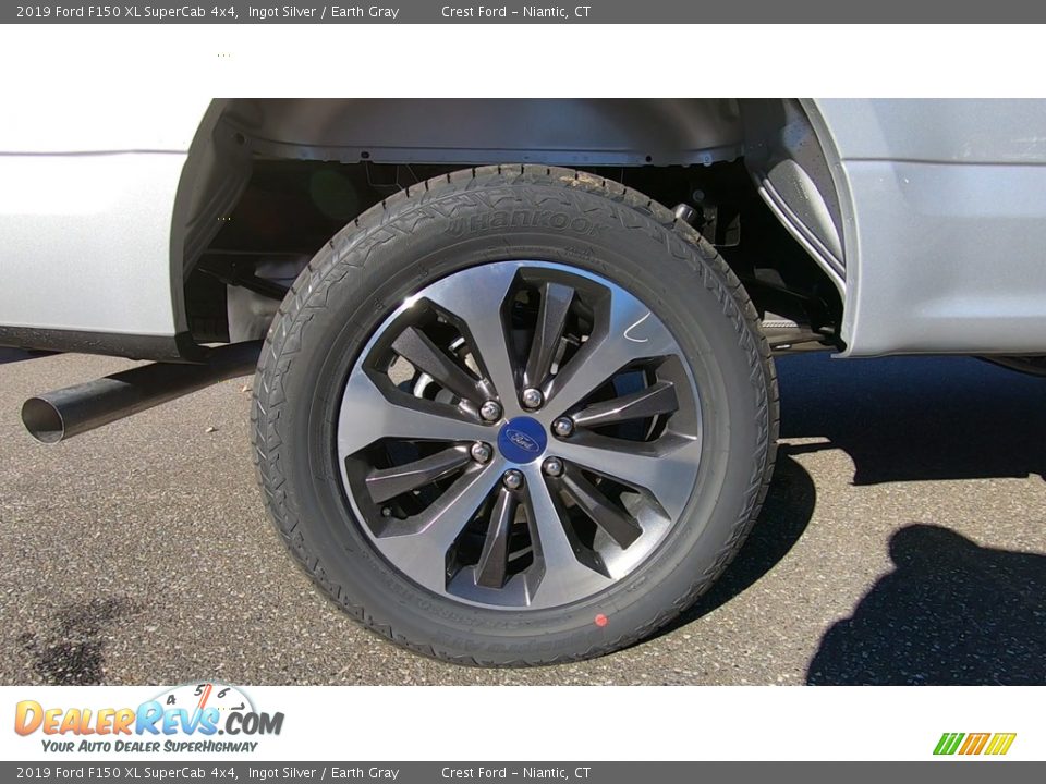 2019 Ford F150 XL SuperCab 4x4 Ingot Silver / Earth Gray Photo #21