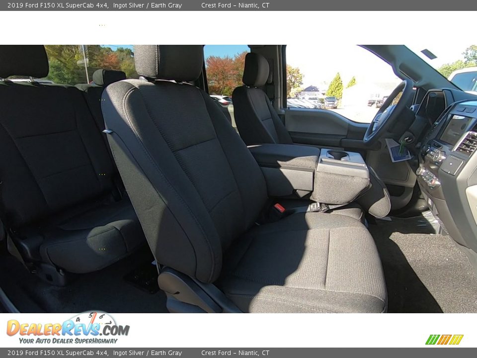 2019 Ford F150 XL SuperCab 4x4 Ingot Silver / Earth Gray Photo #23