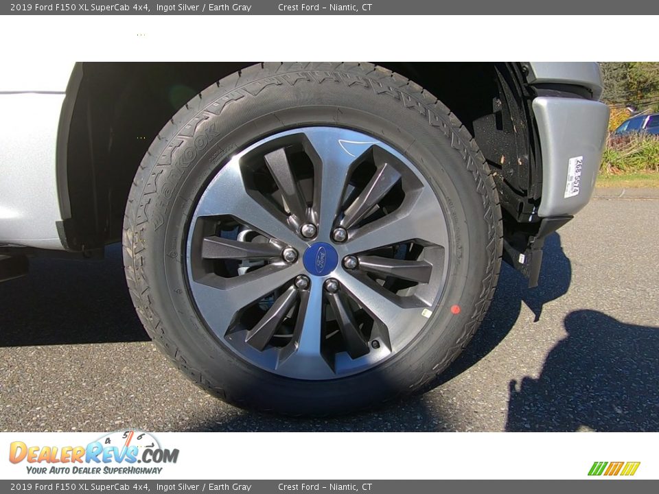 2019 Ford F150 XL SuperCab 4x4 Ingot Silver / Earth Gray Photo #26