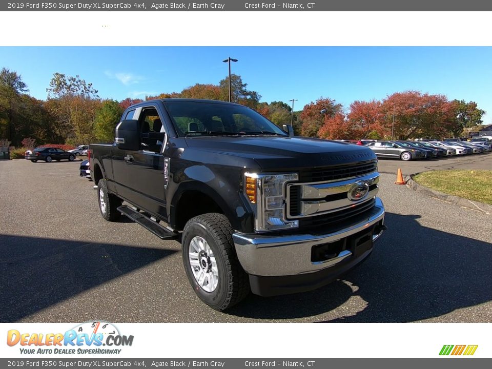 2019 Ford F350 Super Duty XL SuperCab 4x4 Agate Black / Earth Gray Photo #1