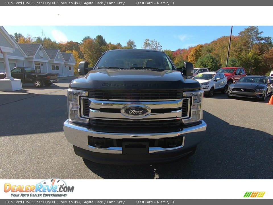 2019 Ford F350 Super Duty XL SuperCab 4x4 Agate Black / Earth Gray Photo #2