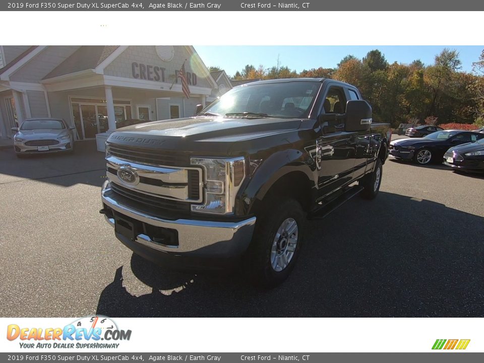 2019 Ford F350 Super Duty XL SuperCab 4x4 Agate Black / Earth Gray Photo #3