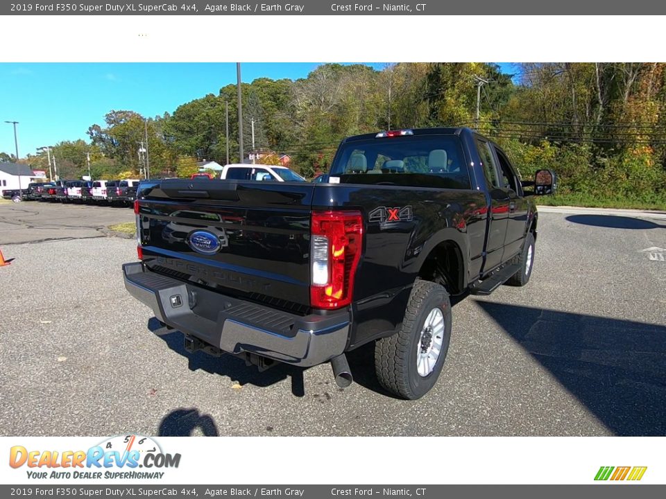 2019 Ford F350 Super Duty XL SuperCab 4x4 Agate Black / Earth Gray Photo #7