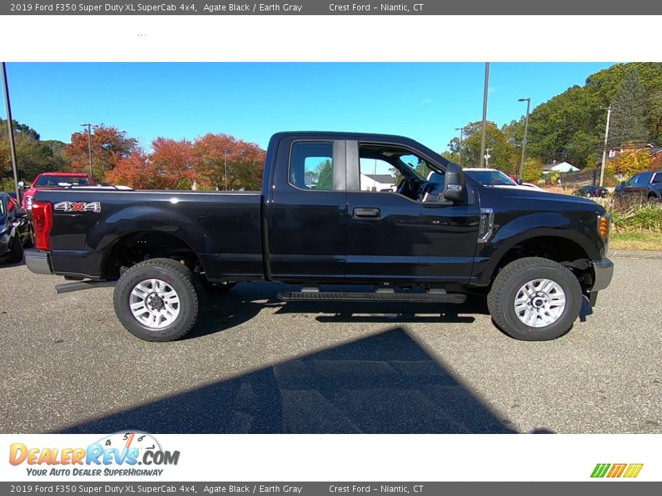 2019 Ford F350 Super Duty XL SuperCab 4x4 Agate Black / Earth Gray Photo #8