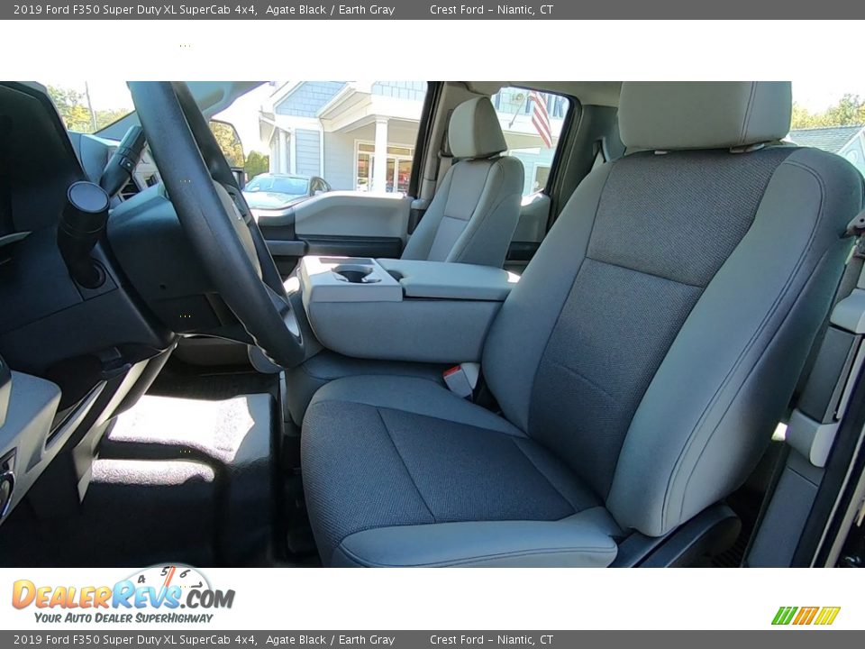 2019 Ford F350 Super Duty XL SuperCab 4x4 Agate Black / Earth Gray Photo #11
