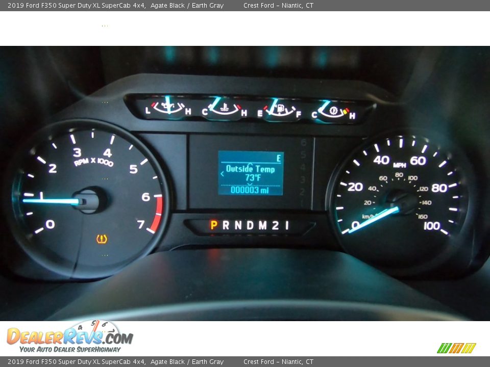 2019 Ford F350 Super Duty XL SuperCab 4x4 Agate Black / Earth Gray Photo #13