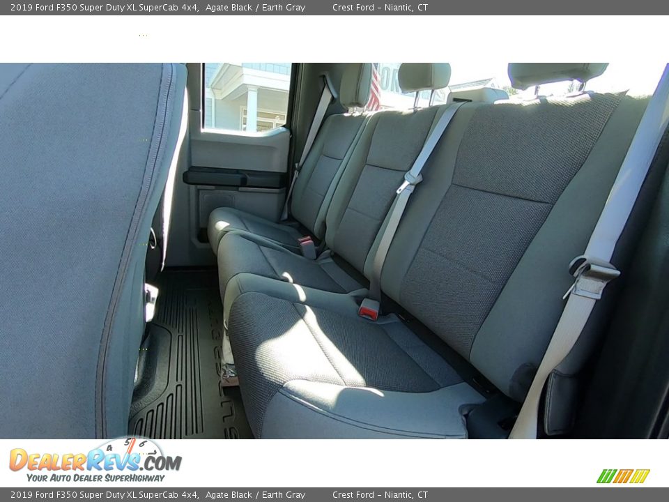 2019 Ford F350 Super Duty XL SuperCab 4x4 Agate Black / Earth Gray Photo #17