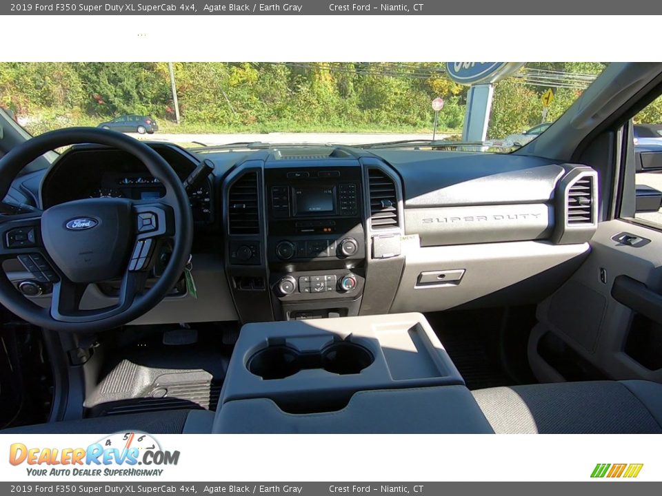 2019 Ford F350 Super Duty XL SuperCab 4x4 Agate Black / Earth Gray Photo #18