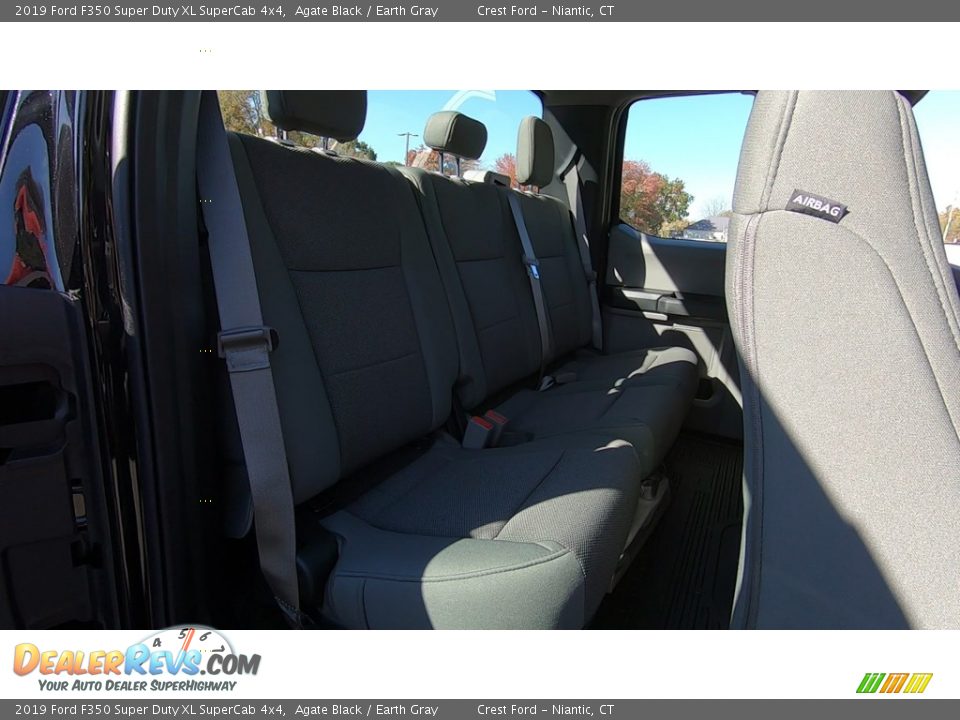 2019 Ford F350 Super Duty XL SuperCab 4x4 Agate Black / Earth Gray Photo #22
