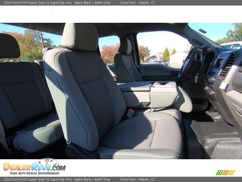 2019 Ford F350 Super Duty XL SuperCab 4x4 Agate Black / Earth Gray Photo #23