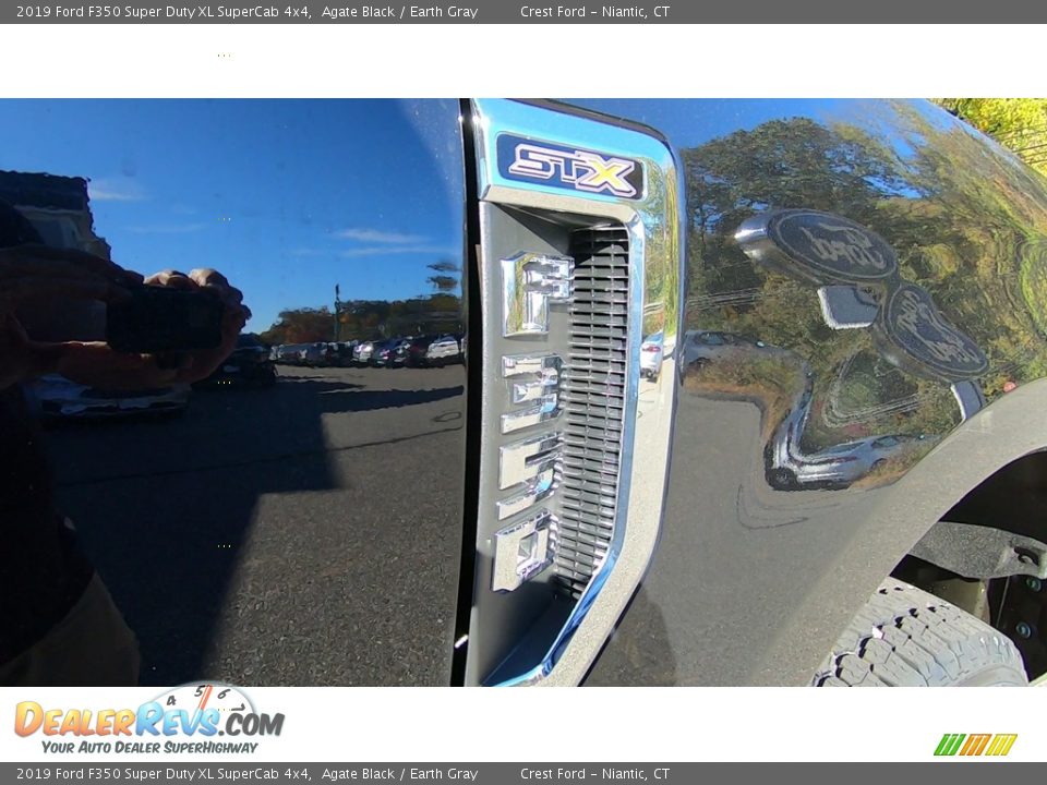2019 Ford F350 Super Duty XL SuperCab 4x4 Agate Black / Earth Gray Photo #25