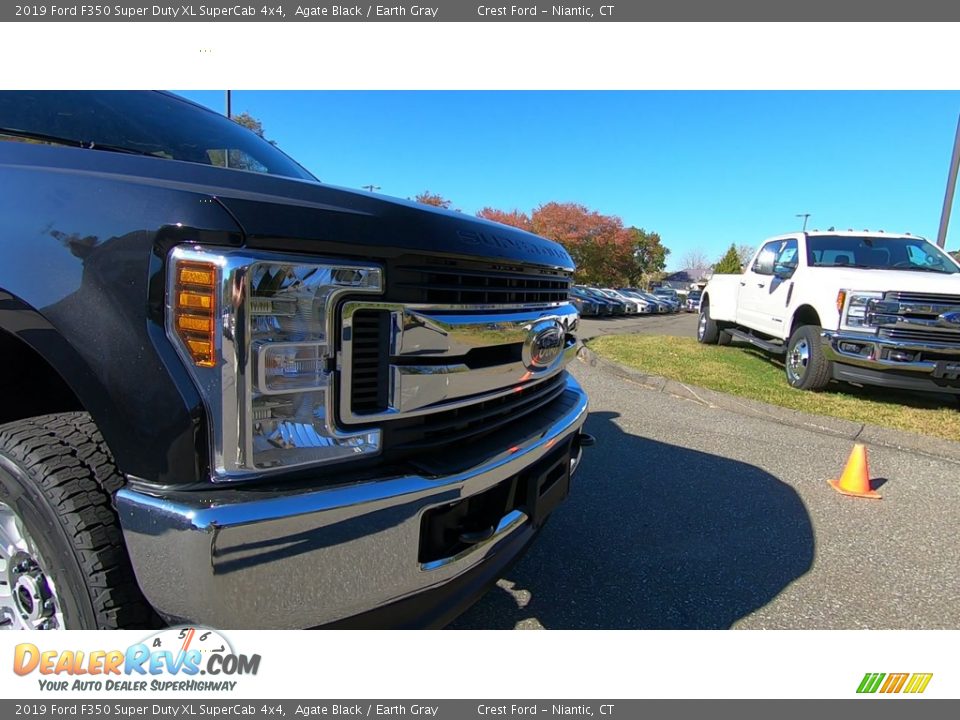 2019 Ford F350 Super Duty XL SuperCab 4x4 Agate Black / Earth Gray Photo #27