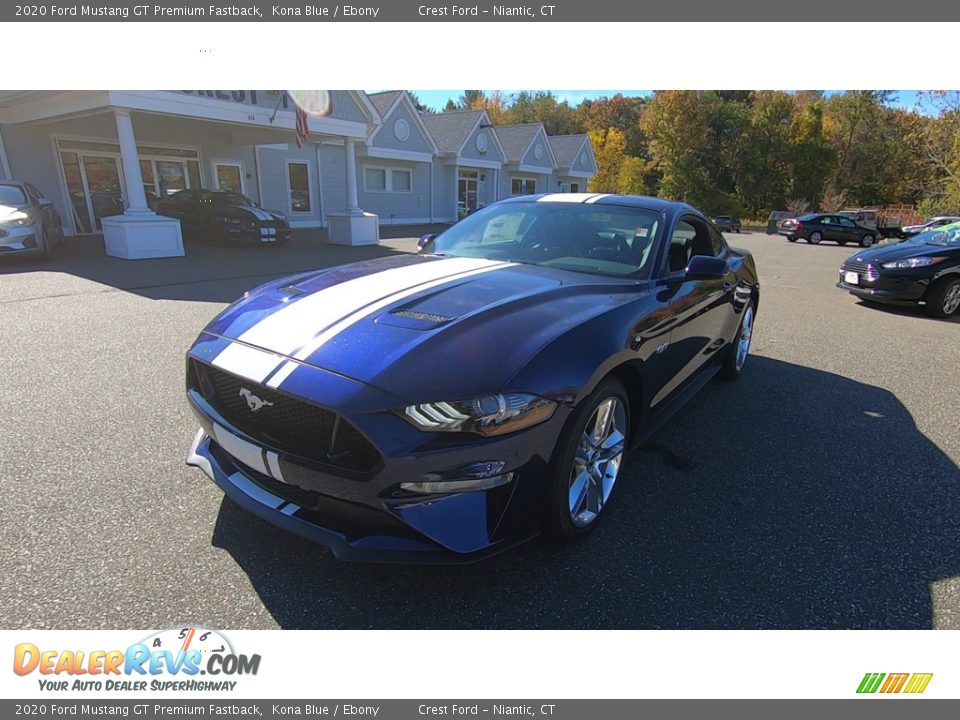 2020 Ford Mustang GT Premium Fastback Kona Blue / Ebony Photo #3