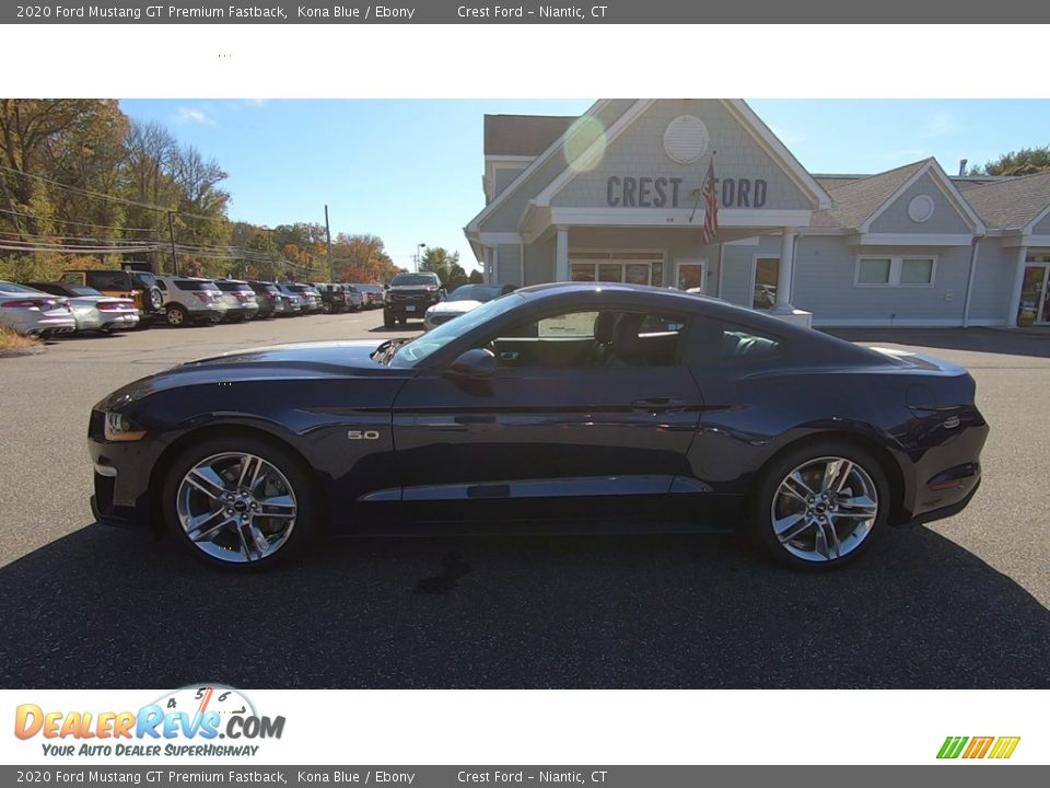 2020 Ford Mustang GT Premium Fastback Kona Blue / Ebony Photo #4