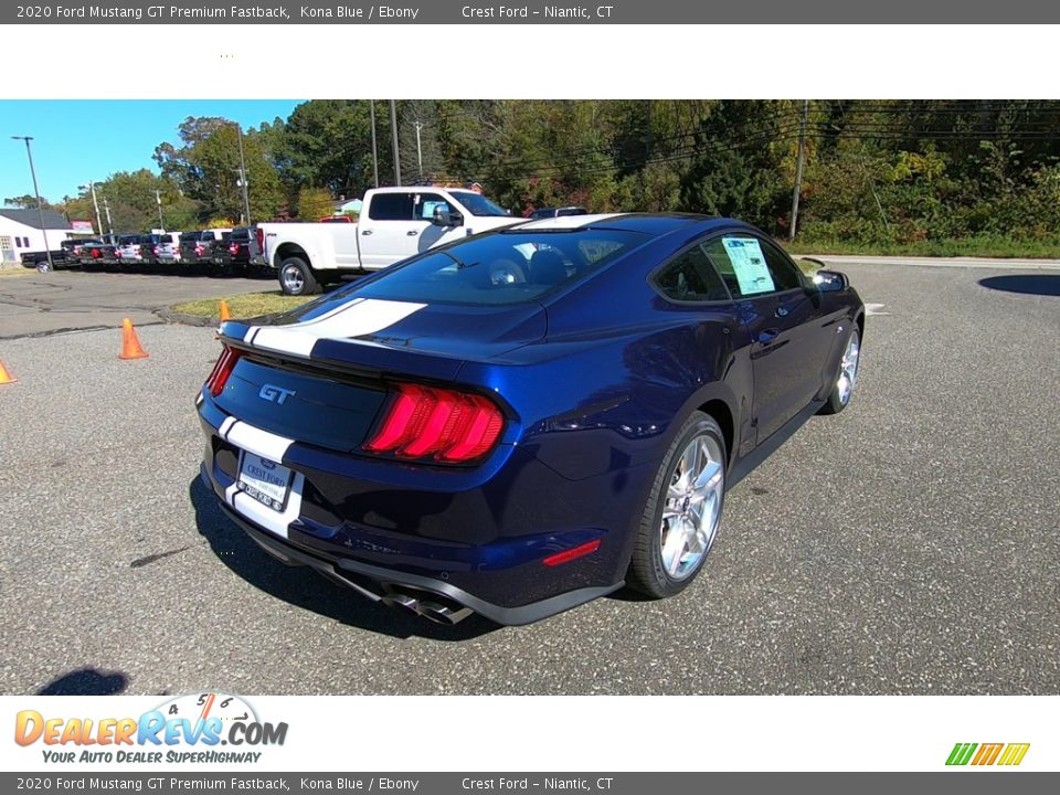 2020 Ford Mustang GT Premium Fastback Kona Blue / Ebony Photo #7