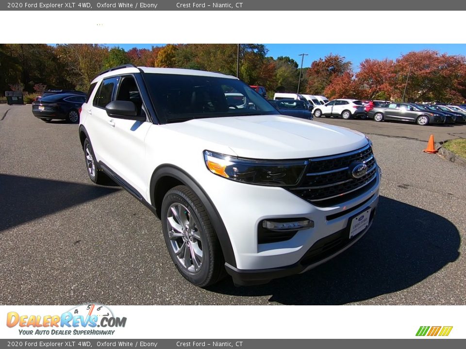 2020 Ford Explorer XLT 4WD Oxford White / Ebony Photo #1