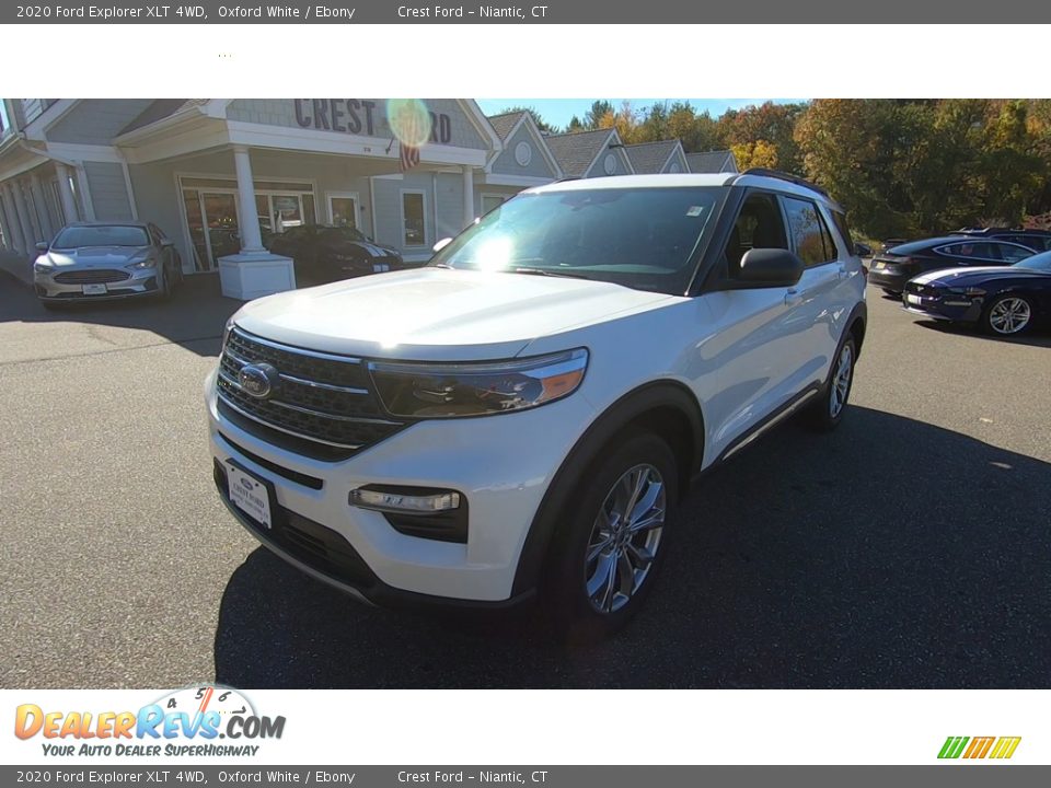 2020 Ford Explorer XLT 4WD Oxford White / Ebony Photo #3