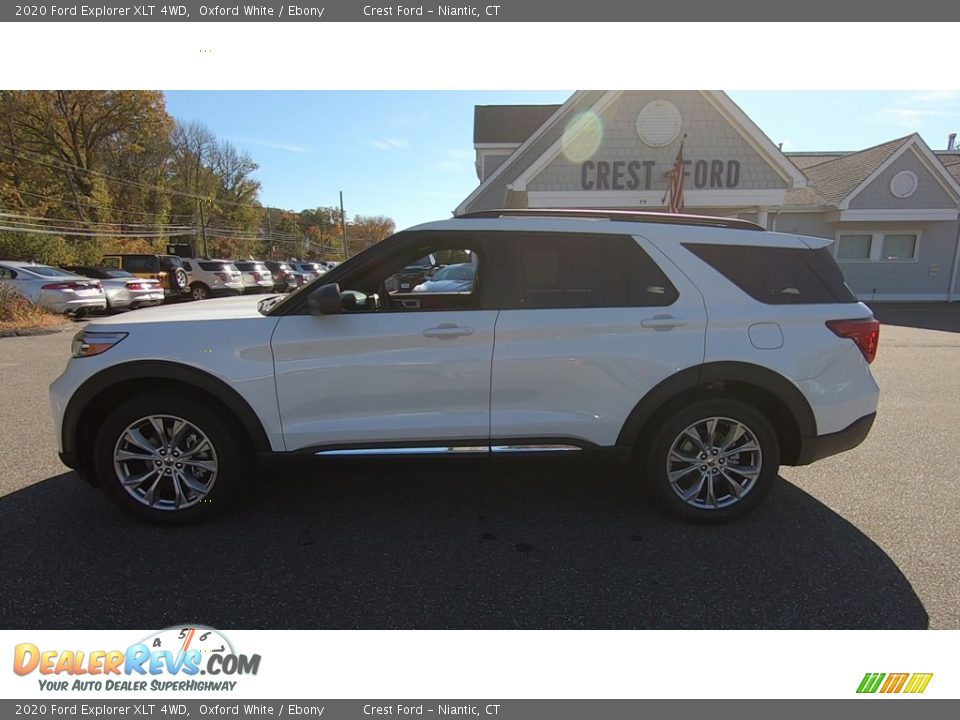 2020 Ford Explorer XLT 4WD Oxford White / Ebony Photo #4