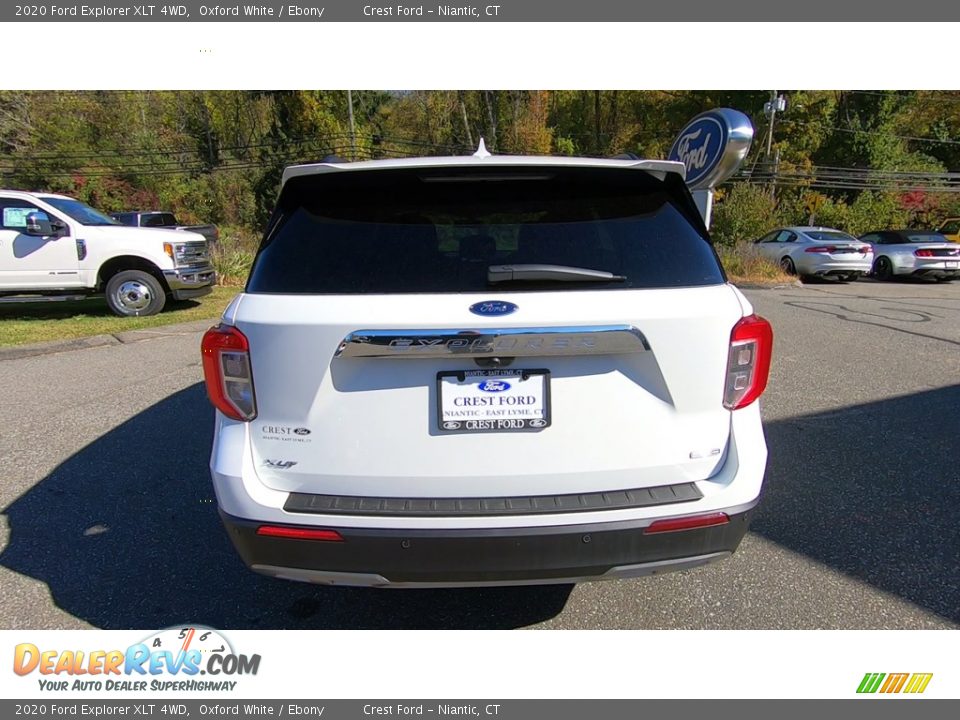 2020 Ford Explorer XLT 4WD Oxford White / Ebony Photo #6