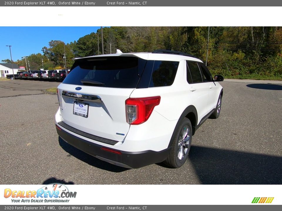 2020 Ford Explorer XLT 4WD Oxford White / Ebony Photo #7