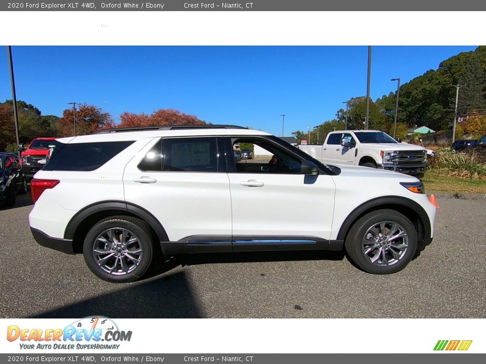 2020 Ford Explorer XLT 4WD Oxford White / Ebony Photo #8