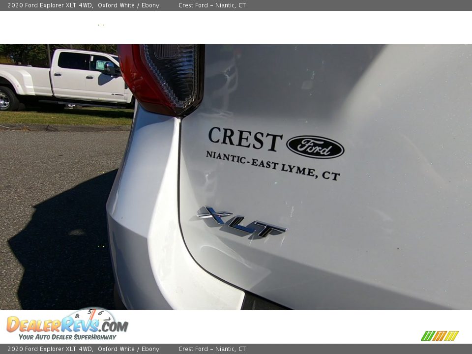 2020 Ford Explorer XLT 4WD Oxford White / Ebony Photo #9