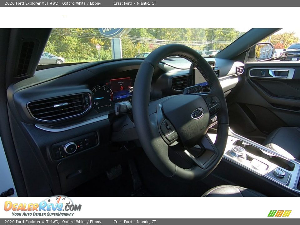 2020 Ford Explorer XLT 4WD Oxford White / Ebony Photo #10