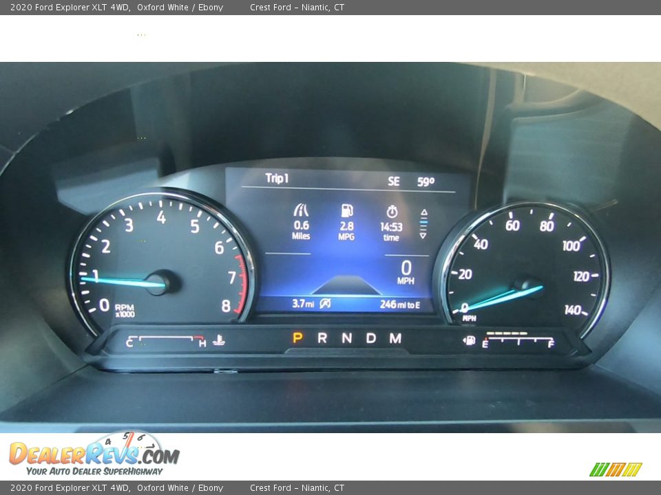 2020 Ford Explorer XLT 4WD Oxford White / Ebony Photo #13