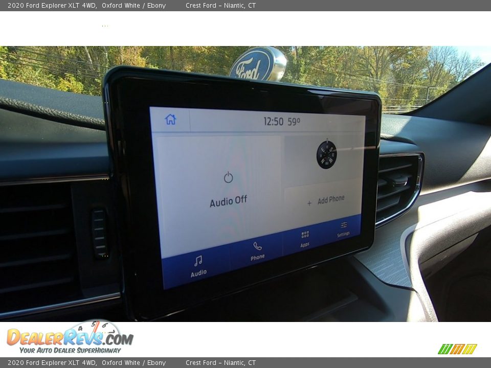 2020 Ford Explorer XLT 4WD Oxford White / Ebony Photo #14