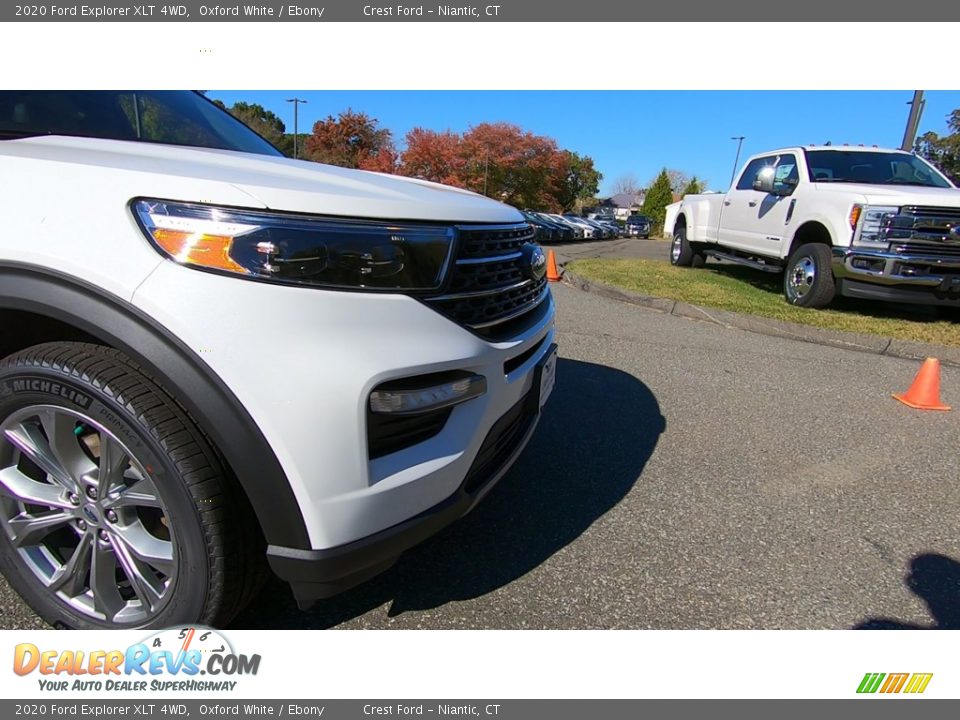2020 Ford Explorer XLT 4WD Oxford White / Ebony Photo #27