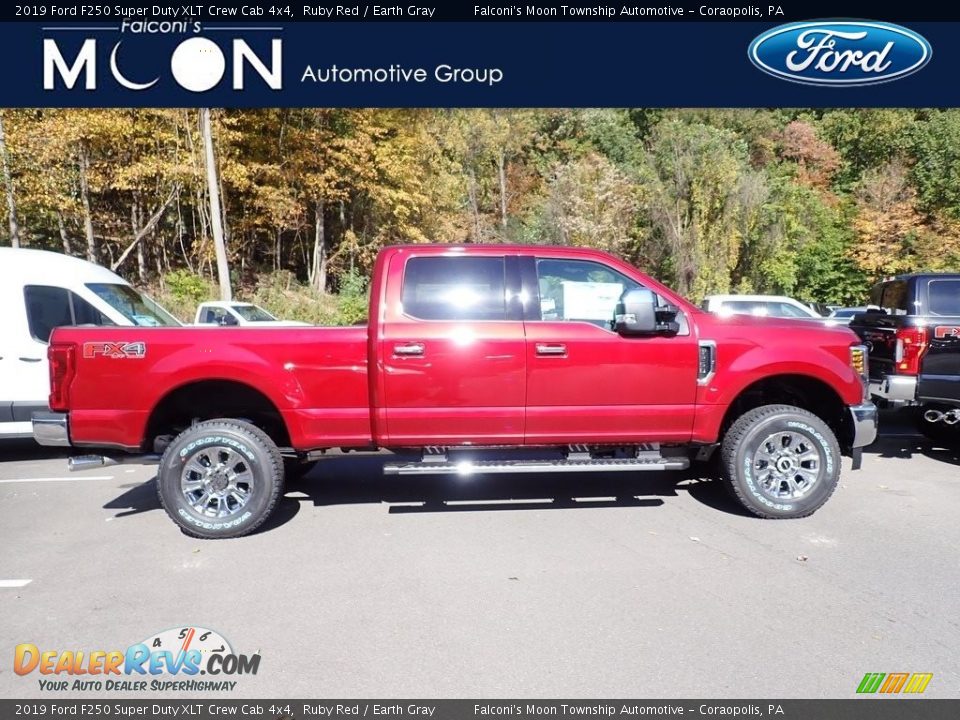 2019 Ford F250 Super Duty XLT Crew Cab 4x4 Ruby Red / Earth Gray Photo #1