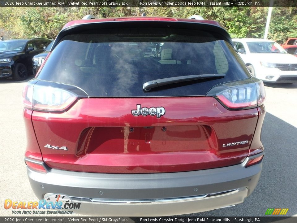 2020 Jeep Cherokee Limited 4x4 Velvet Red Pearl / Ski Gray/Black Photo #4