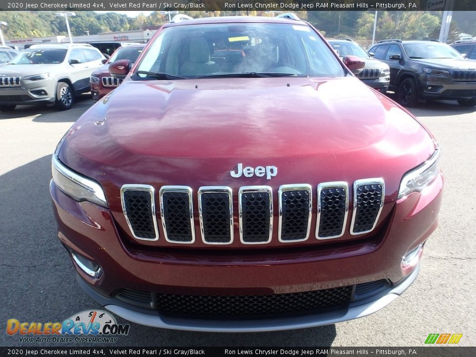 2020 Jeep Cherokee Limited 4x4 Velvet Red Pearl / Ski Gray/Black Photo #9