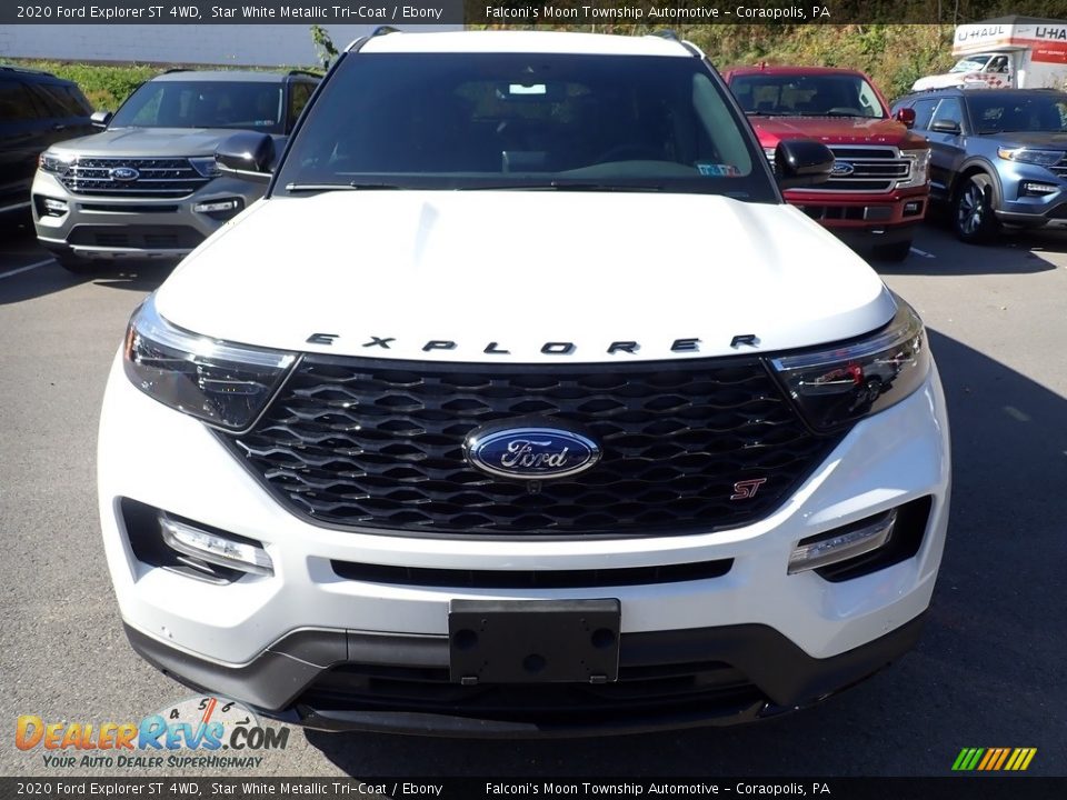 2020 Ford Explorer ST 4WD Star White Metallic Tri-Coat / Ebony Photo #4