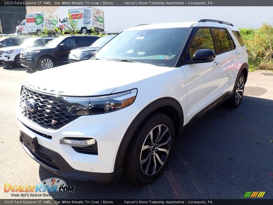 2020 Ford Explorer ST 4WD Star White Metallic Tri-Coat / Ebony Photo #5