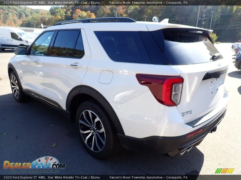 2020 Ford Explorer ST 4WD Star White Metallic Tri-Coat / Ebony Photo #6