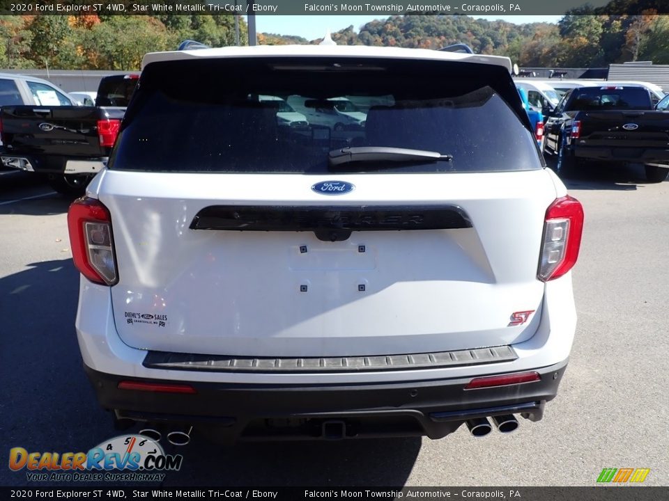 2020 Ford Explorer ST 4WD Star White Metallic Tri-Coat / Ebony Photo #7