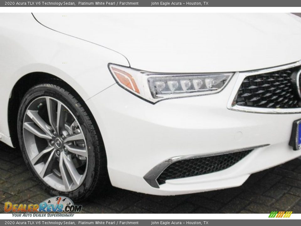 2020 Acura TLX V6 Technology Sedan Platinum White Pearl / Parchment Photo #9