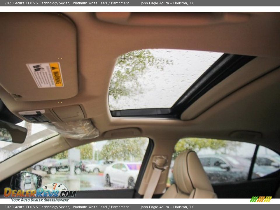 2020 Acura TLX V6 Technology Sedan Platinum White Pearl / Parchment Photo #13