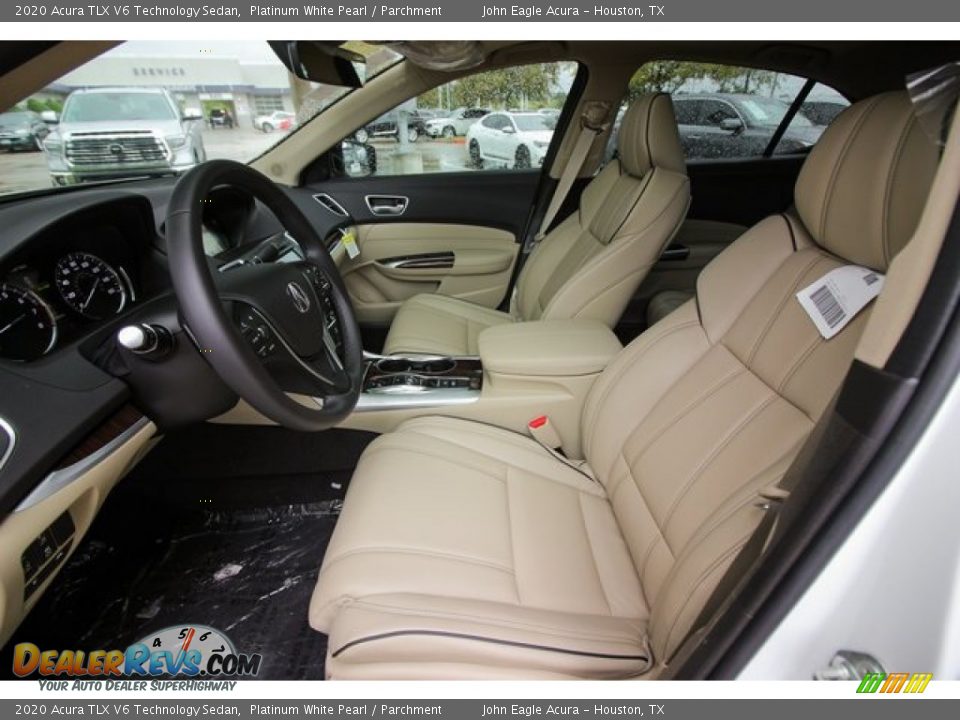 2020 Acura TLX V6 Technology Sedan Platinum White Pearl / Parchment Photo #15