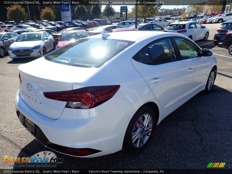 2020 Hyundai Elantra SEL Quartz White Pearl / Black Photo #2