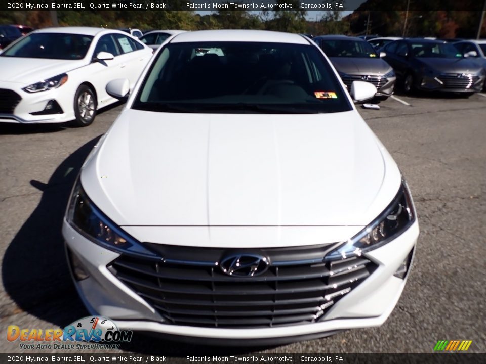 2020 Hyundai Elantra SEL Quartz White Pearl / Black Photo #4