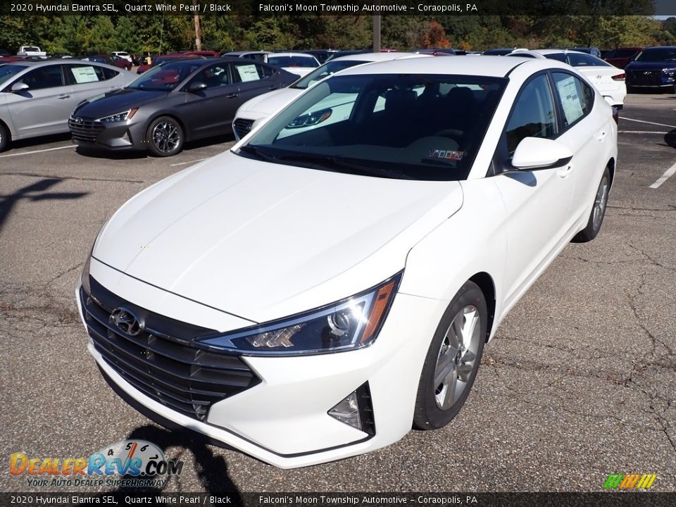 2020 Hyundai Elantra SEL Quartz White Pearl / Black Photo #5