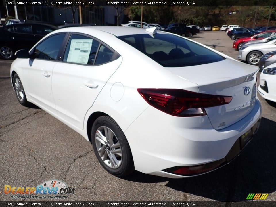 2020 Hyundai Elantra SEL Quartz White Pearl / Black Photo #6
