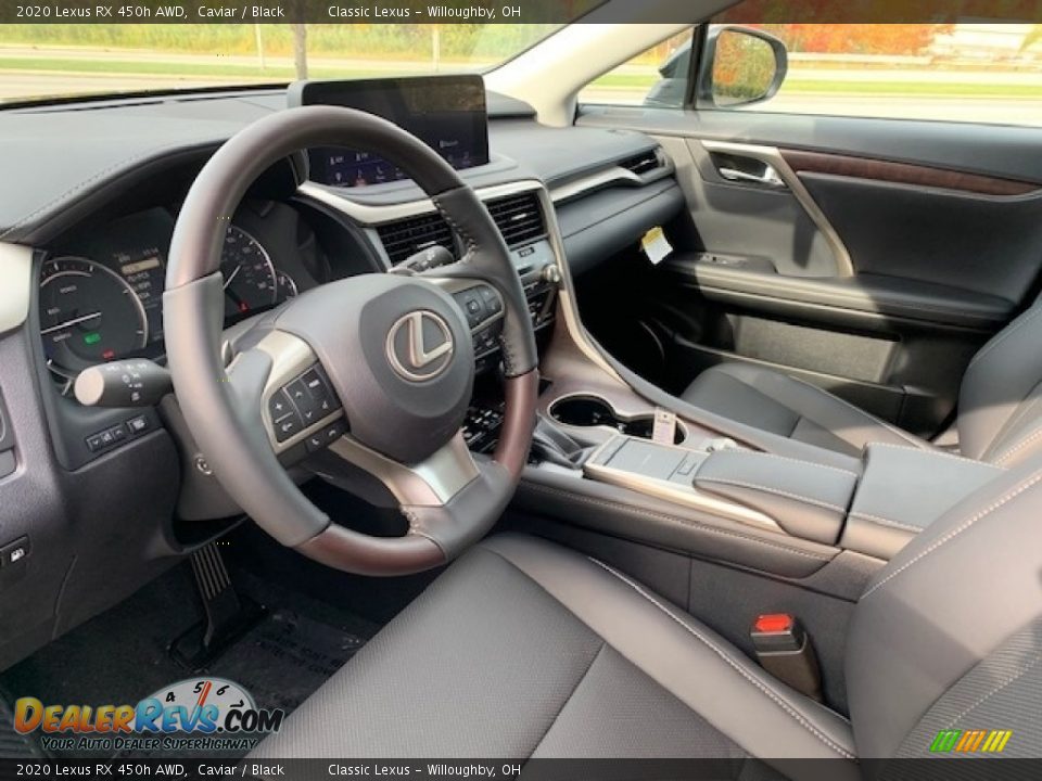 2020 Lexus RX 450h AWD Caviar / Black Photo #2