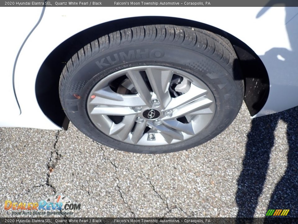 2020 Hyundai Elantra SEL Quartz White Pearl / Black Photo #7