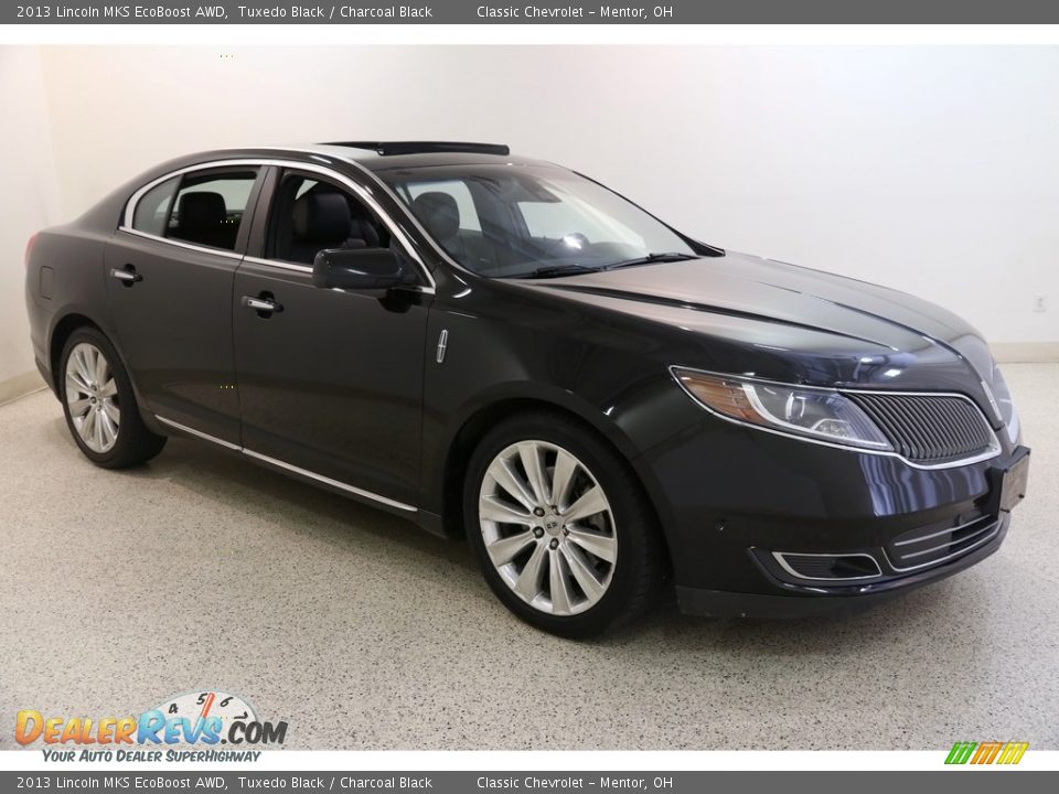 2013 Lincoln MKS EcoBoost AWD Tuxedo Black / Charcoal Black Photo #1