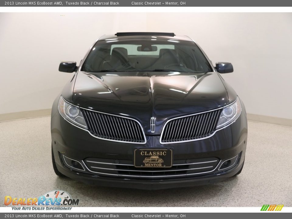 2013 Lincoln MKS EcoBoost AWD Tuxedo Black / Charcoal Black Photo #2